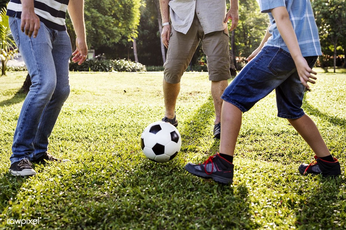 family playing