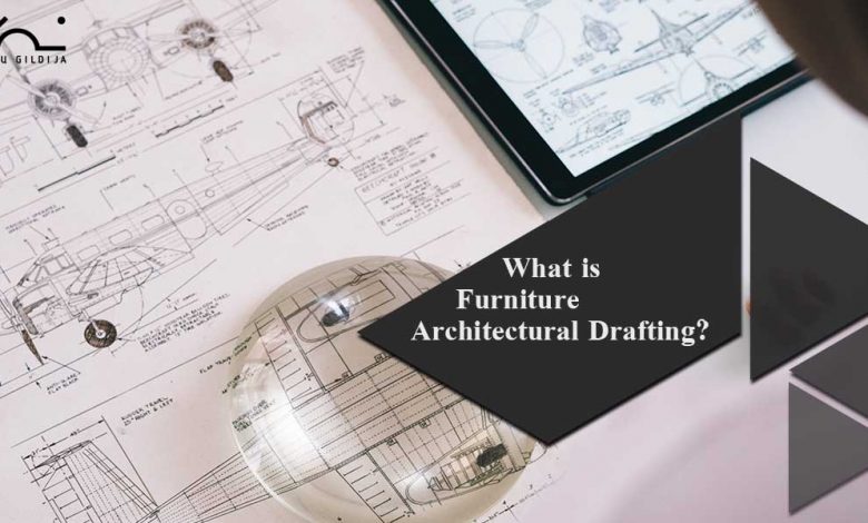 Furniture architectural drafting