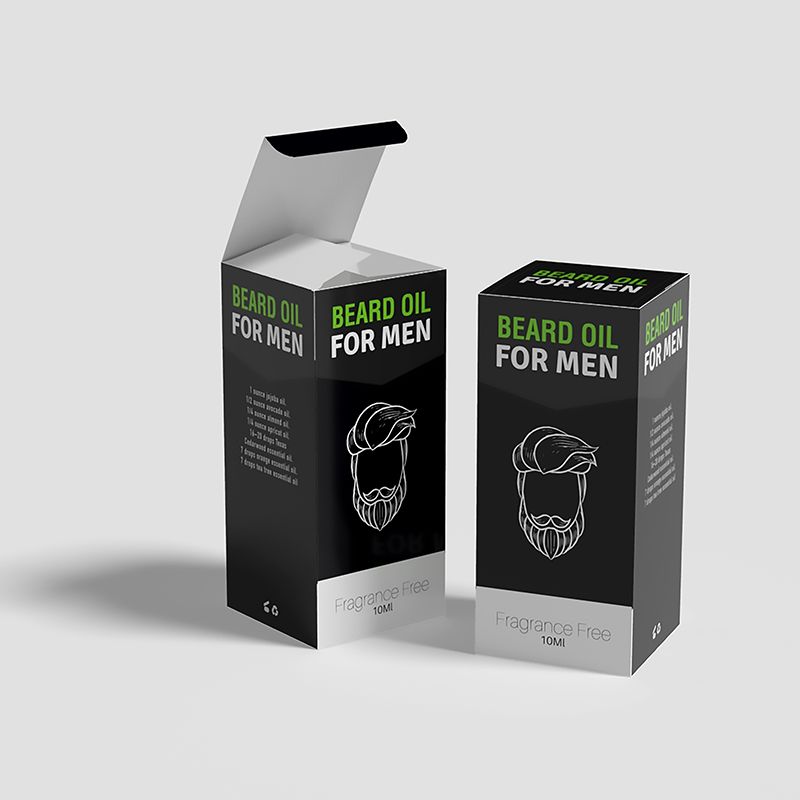 beard oil packaging