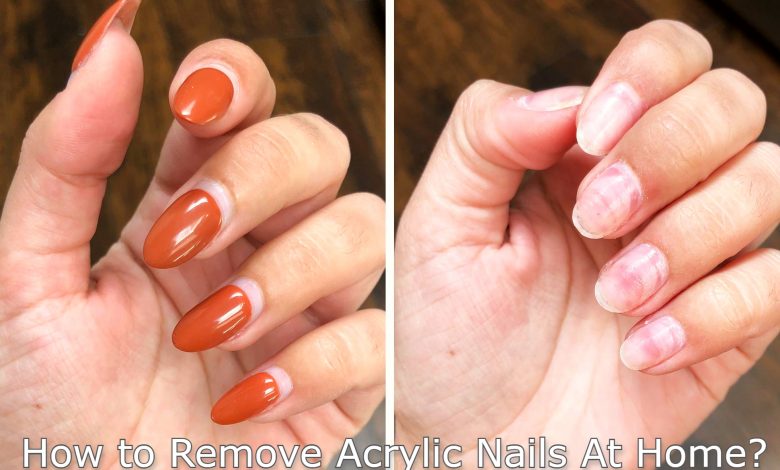 remove acrylic nails at home