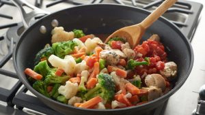 How to roast vegetables on stove