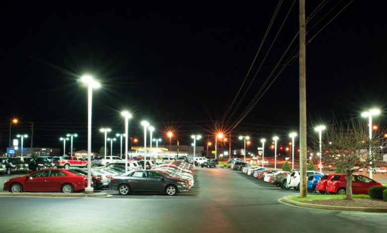 Car dealership lights