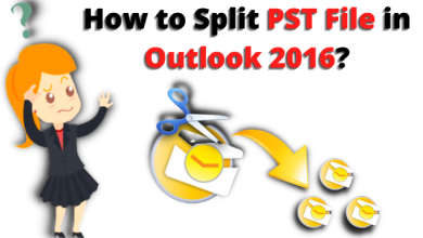 how to split pst file in outlook 2016