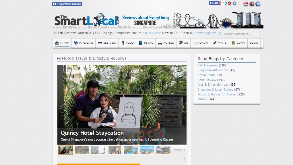 TheSmartLocal website