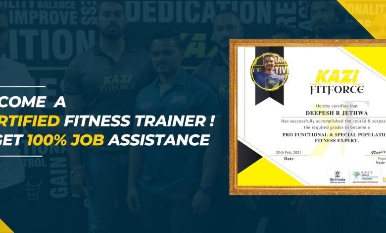 Fitness Trainer certification by kazifitforce